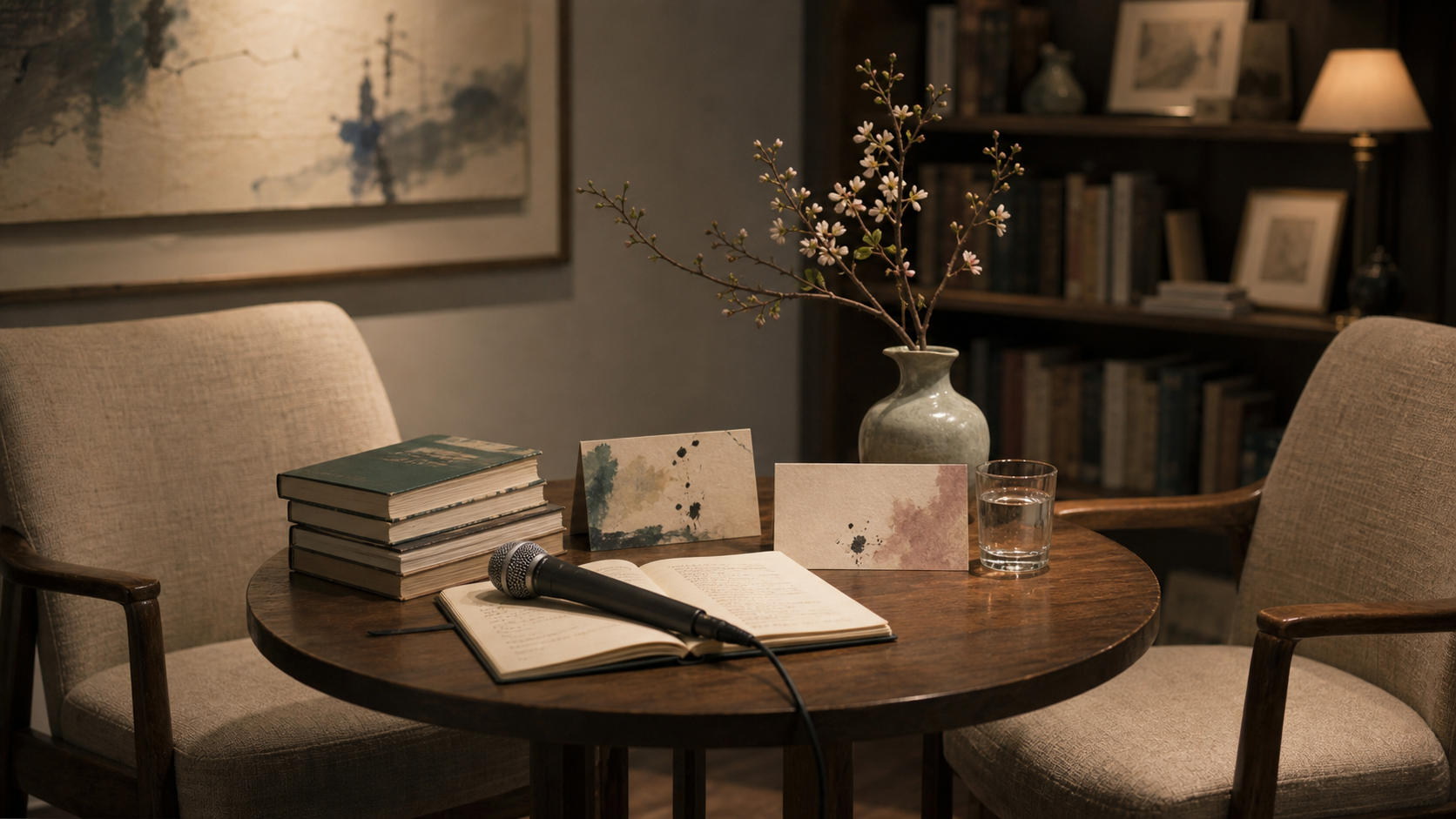 阅读与远方插图 Reading and distance illustration